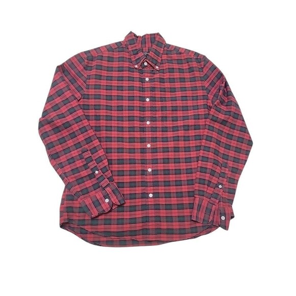 J.CREW Other - J. Crew Mercantile Flex Mens Button Down Shirt Size L Red Green Plaid E9